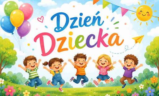 Śmiejące i skaczące dzieci