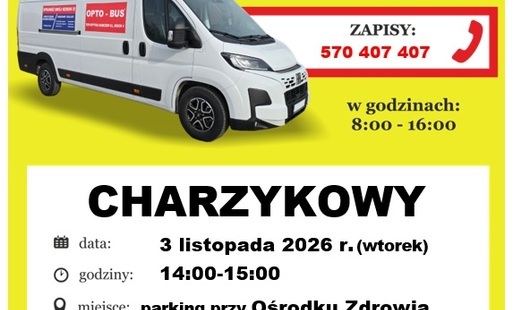 Plakat zapraszający na badanie wzroku