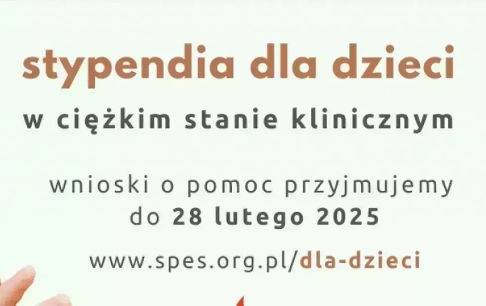 Zdjęcie do Stypendia dla dzieci w ciężkim stanie klinicznym