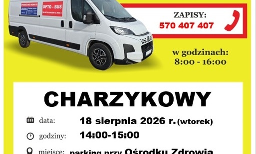 Plakat zapraszający na badanie wzroku